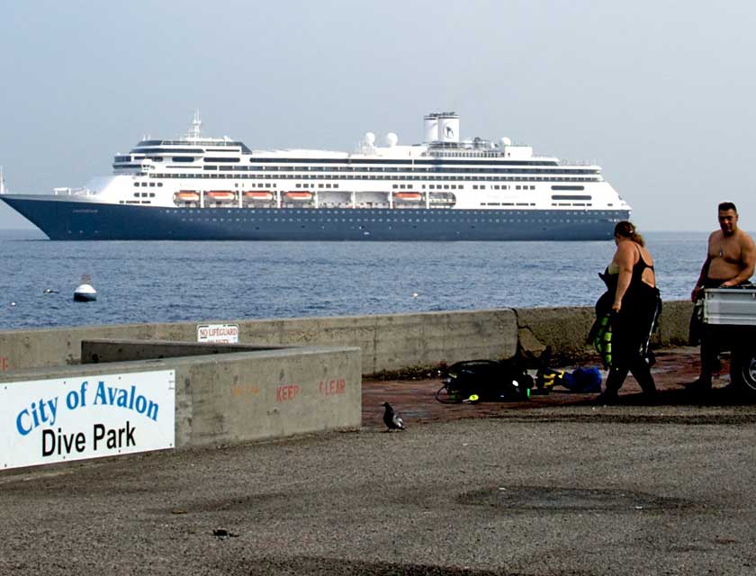 Amsterdam anchored off Santa Catalina