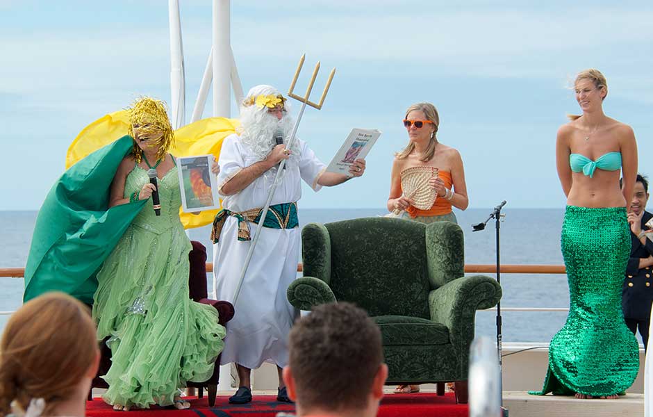 King Neptune Ceremony while Crossing the Equator